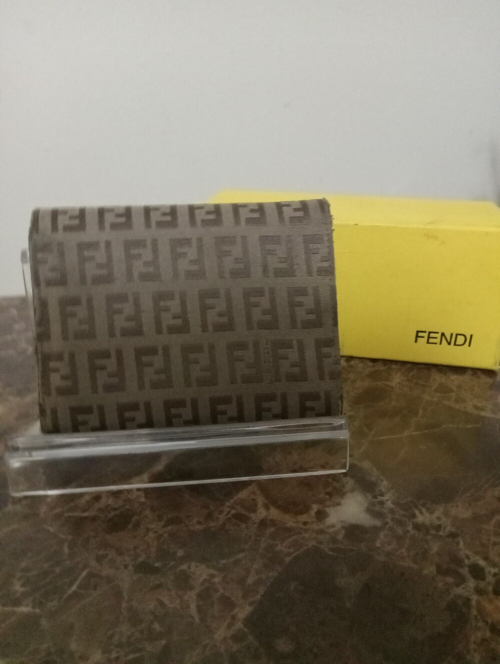 Fendi Beige FF Monogram Wallet EUC - Picture 9 of 16